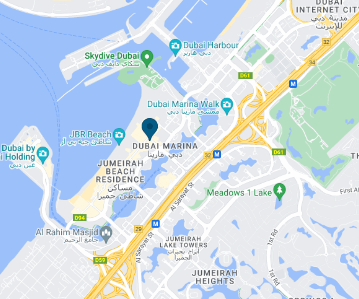Dubai Marina Map